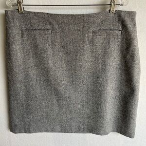 🌸Talbots Wool-blend Fully-lined Pencil Skirt in Herringbone Gray in Size 16